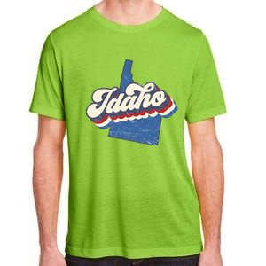 State Of Idaho Retro Logo Adult ChromaSoft Performance T-Shirt