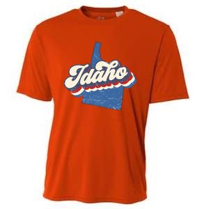 State Of Idaho Retro Logo Cooling Performance Crew T-Shirt