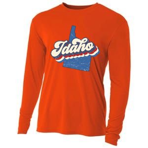 State Of Idaho Retro Logo Cooling Performance Long Sleeve Crew