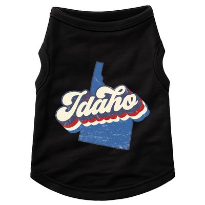 State Of Idaho Retro Logo Doggie Tank
