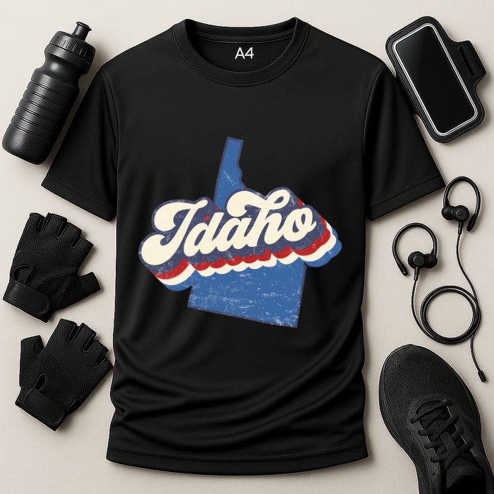 State Of Idaho Retro Logo Performance Shirt