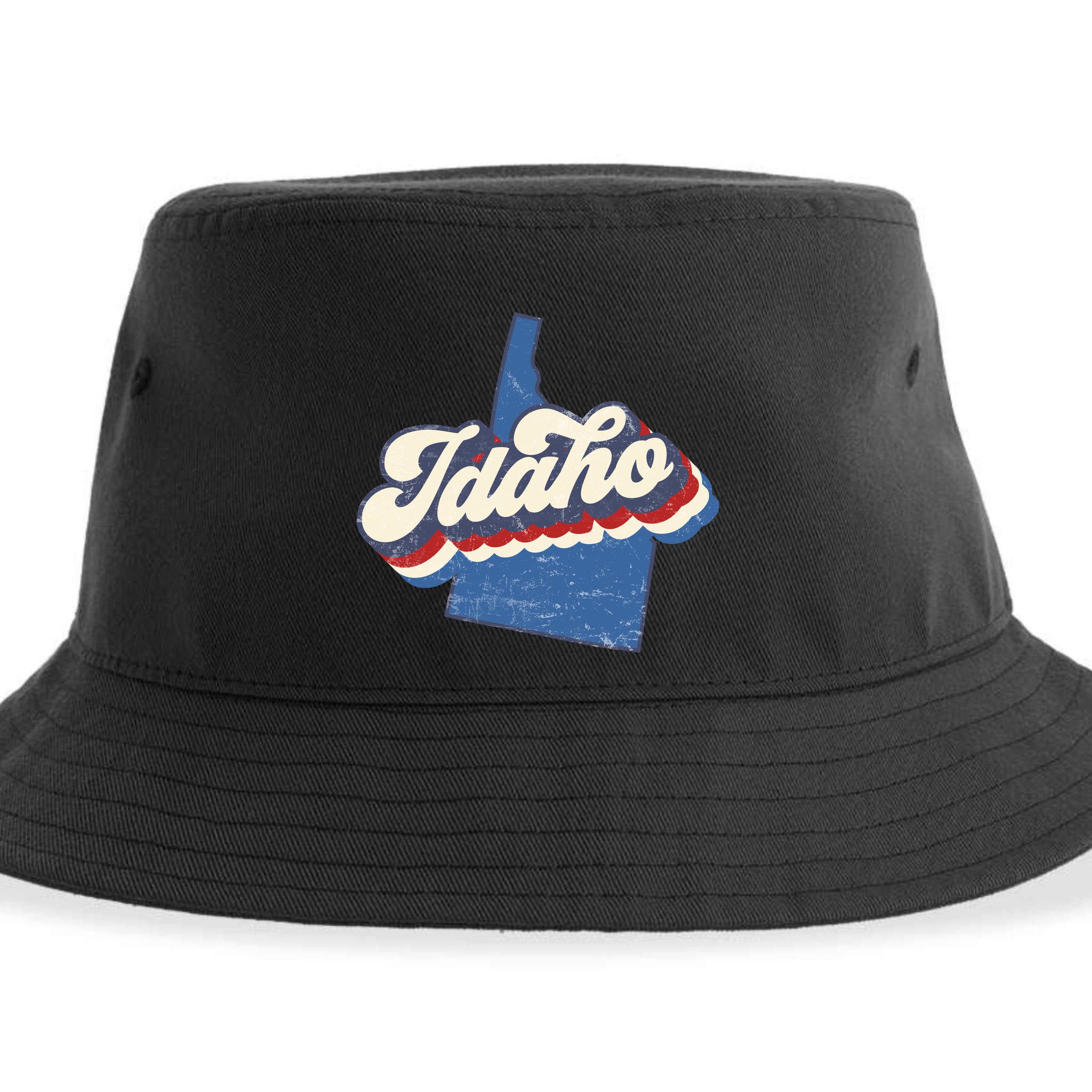 State Of Idaho Retro Logo Sustainable Bucket Hat