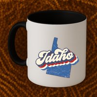State Of Idaho Retro Logo Mug