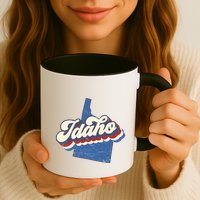 State Of Idaho Retro Logo Mug
