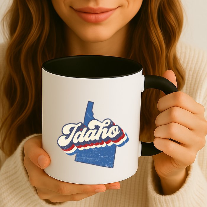 State Of Idaho Retro Logo Mug