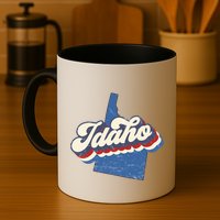 State Of Idaho Retro Logo Mug
