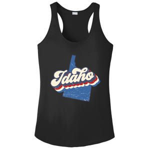 State Of Idaho Retro Logo Ladies PosiCharge Competitor Racerback Tank