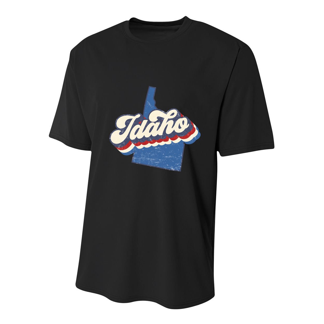 State Of Idaho Retro Logo Youth Performance Sprint T-Shirt