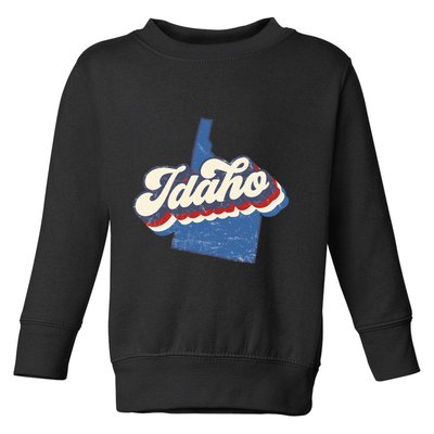 State Of Idaho Retro Logo Toddler Sweatshirt