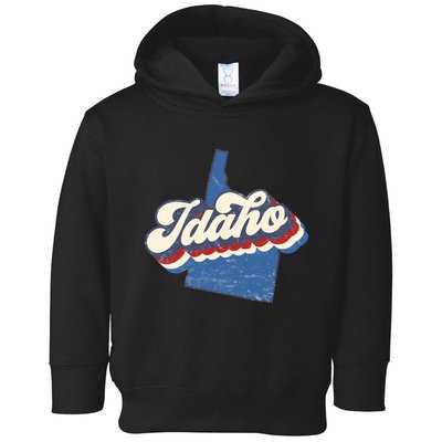 State Of Idaho Retro Logo Toddler Hoodie