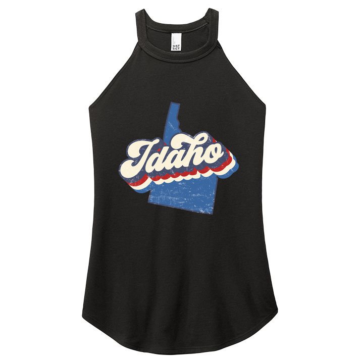 State Of Idaho Retro Logo Women's Perfect Tri Rocker Tank