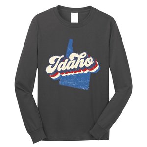 State Of Idaho Retro Logo Long Sleeve Shirt