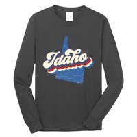 State Of Idaho Retro Logo Long Sleeve Shirt