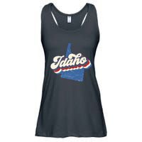 State Of Idaho Retro Logo Ladies Essential Flowy Tank