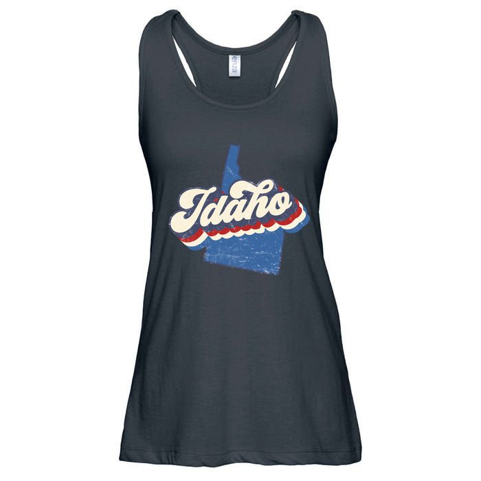 State Of Idaho Retro Logo Ladies Essential Flowy Tank