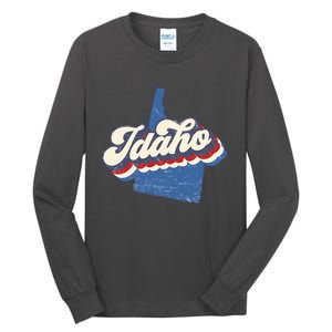 State Of Idaho Retro Logo Tall Long Sleeve T-Shirt