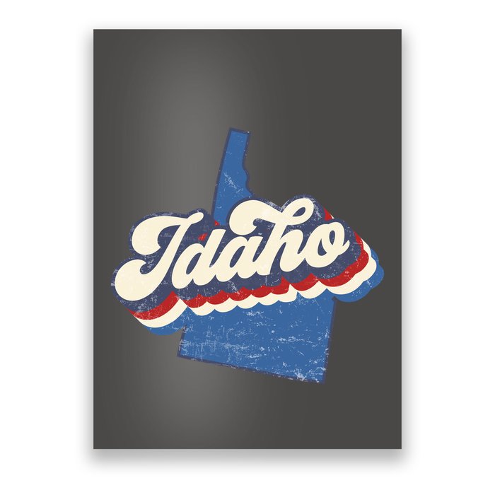 State Of Idaho Retro Logo Poster