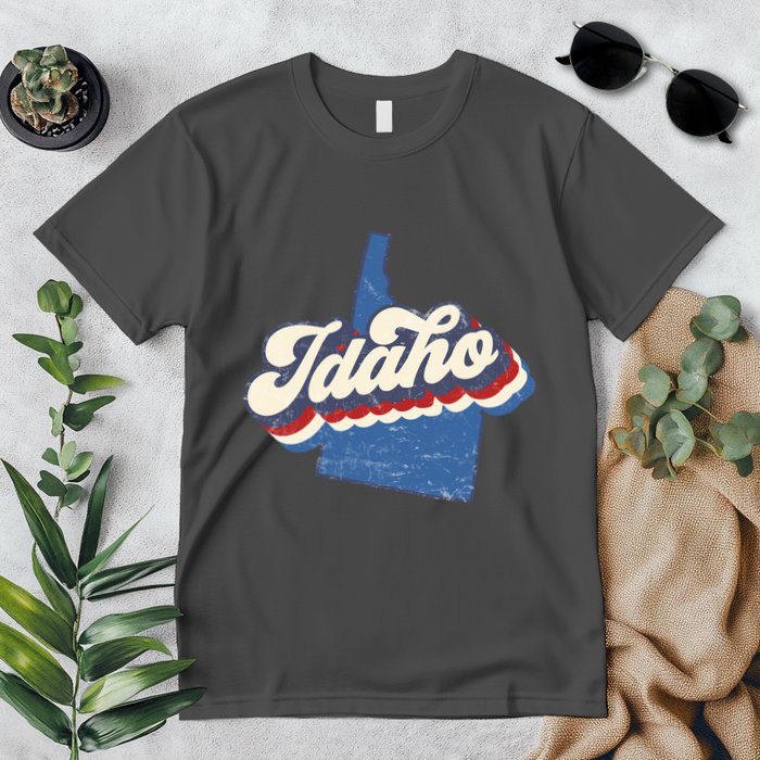 State Of Idaho Retro Logo Premium T-Shirt