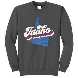 State Of Idaho Retro Logo Tall Sweatshirt