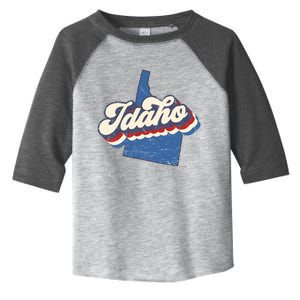 State Of Idaho Retro Logo Toddler Fine Jersey T-Shirt