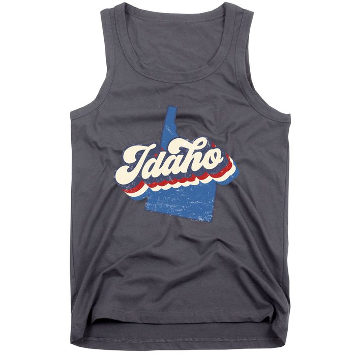 State Of Idaho Retro Logo Tank Top