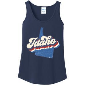 State Of Idaho Retro Logo Ladies Essential Tank