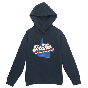 State Of Idaho Retro Logo Urban Pullover Hoodie