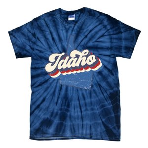 State Of Idaho Retro Logo Tie-Dye T-Shirt