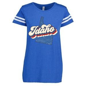 State Of Idaho Retro Logo Enza Ladies Jersey Football T-Shirt