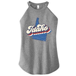 State Of Idaho Retro Logo Women's Perfect Tri Rocker Tank