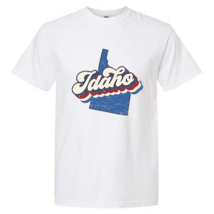 State Of Idaho Retro Logo Garment-Dyed Heavyweight T-Shirt