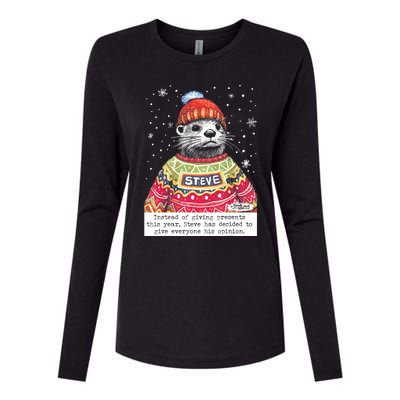 Steve Otter Instead Of Giving Presents This Year Womens Cotton Relaxed Long Sleeve T-Shirt