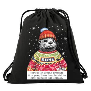 Steve Otter Instead Of Giving Presents This Year Drawstring Bag