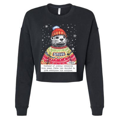 Steve Otter Instead Of Giving Presents This Year Cropped Pullover Crew