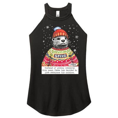 Steve Otter Instead Of Giving Presents This Year Women’s Perfect Tri Rocker Tank