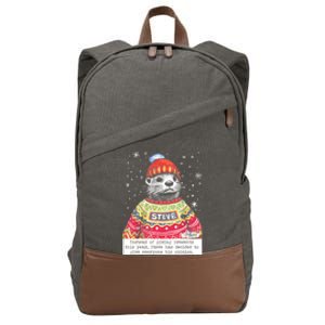 Steve Otter Instead Of Giving Presents This Year Cotton Canvas Backpack