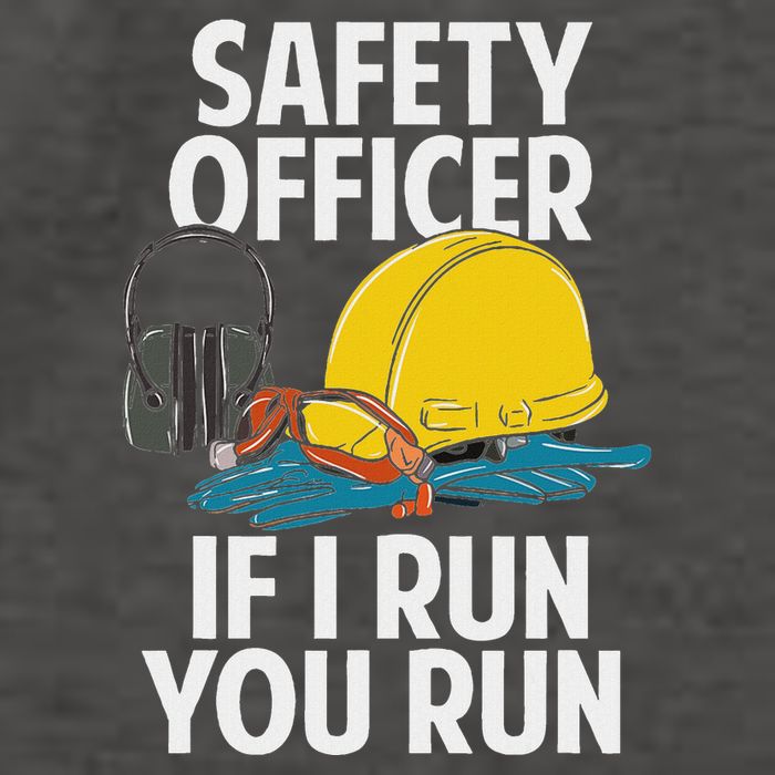 Safety Officer If I Run You Run Vector Backpack