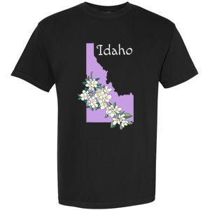 State Of Idaho Syringa Flower Garment-Dyed Heavyweight T-Shirt