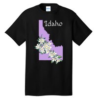 State Of Idaho Syringa Flower Tall T-Shirt