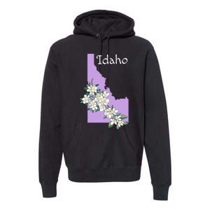 State Of Idaho Syringa Flower Premium Hoodie