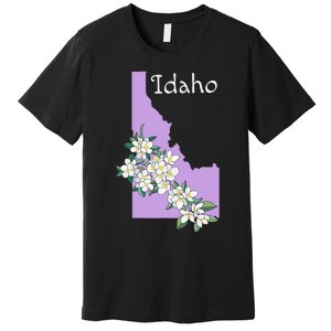 State Of Idaho Syringa Flower Premium T-Shirt