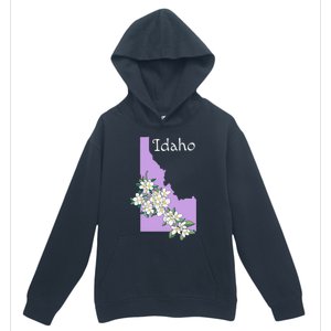 State Of Idaho Syringa Flower Urban Pullover Hoodie