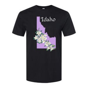 State Of Idaho Syringa Flower Softstyle CVC T-Shirt