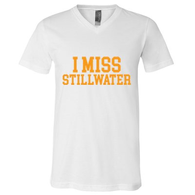 Stillwater Oklahoma I Miss Stillwater V-Neck T-Shirt