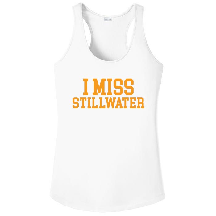 Stillwater Oklahoma I Miss Stillwater Ladies PosiCharge Competitor Racerback Tank