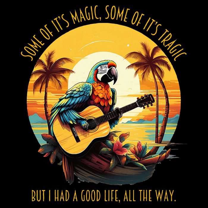 Some Of It's Magic Some Of It's Tragic Parrot Funny Bucket Hat