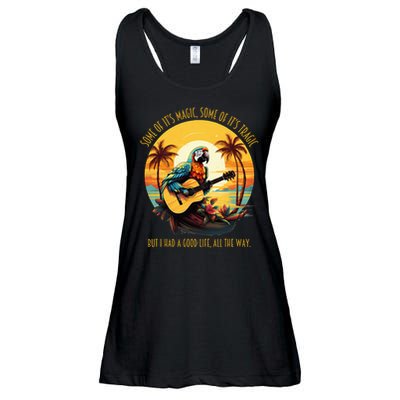 Some Of It's Magic Some Of It's Tragic Parrot Funny Ladies Essential Flowy Tank