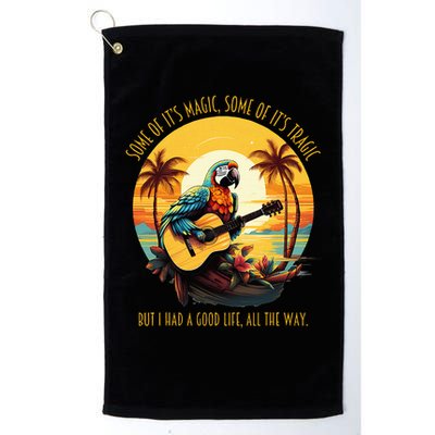 Some Of It's Magic Some Of It's Tragic Parrot Funny Golf Towel