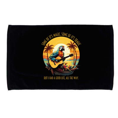 Some Of It's Magic Some Of It's Tragic Parrot Funny Microfiber Hand Towel