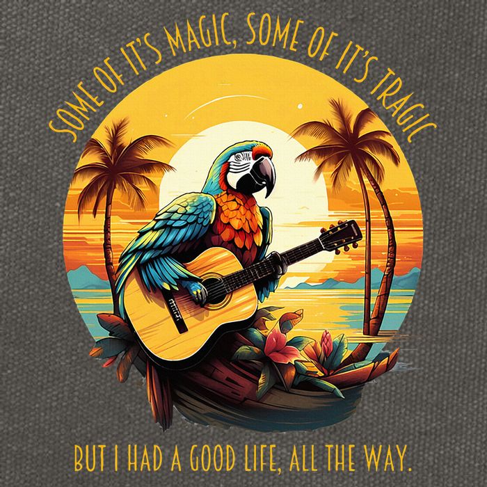Some Of It's Magic Some Of It's Tragic Parrot Funny Cotton Canvas Backpack